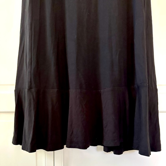 🎉HP🎉LOFT Embroidered Black Sleeveless Dress - Picture 5 of 5